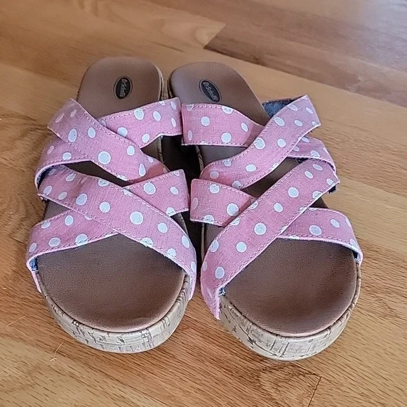 Dr. SCHOLL'S Freshen Polka Dot Strappy Sandals - Picture 4 of 9